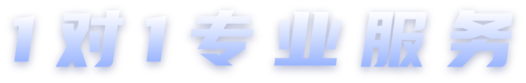 1对1专业服务
